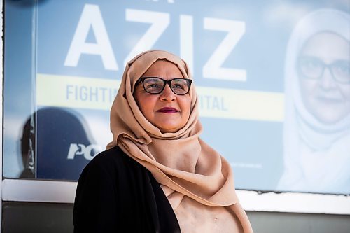 MIKAELA MACKENZIE / WINNIPEG FREE PRESS

PC candidate Saima Aziz at her campaign office on Monday, Sept. 25, 2023. For Danielle story.
Winnipeg Free Press 2023.