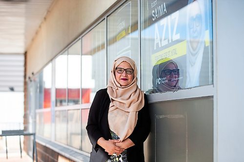 MIKAELA MACKENZIE / WINNIPEG FREE PRESS

PC candidate Saima Aziz at her campaign office on Monday, Sept. 25, 2023. For Danielle story.
Winnipeg Free Press 2023.