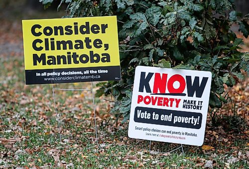 JOHN WOODS / WINNIPEG FREE PRESS
Election signage in St Boniface, Winnipeg Monday, September  25, 2023. 

Reporter: macintosh