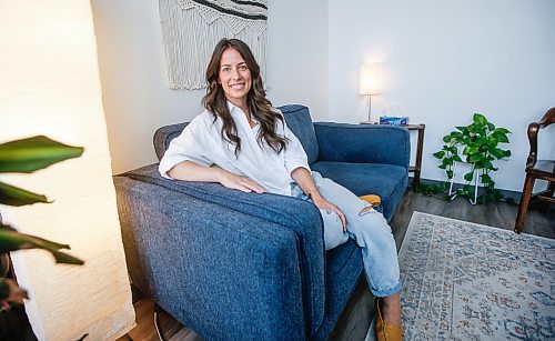 JOHN WOODS / WINNIPEG FREE PRESS
Sabrina Friesen, therapist and founder of Winnipeg Connect, which curates pop-up, in-person get togethers , speed connection and casual friend events to help people meet other friends, is photographed in her office in Winnipeg Tuesday, September 26, 2023. 

Reporter: ?