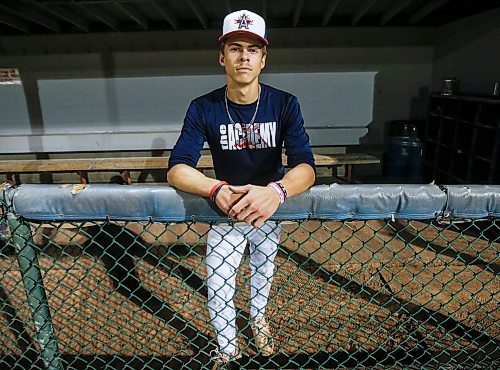 JOHN WOODS / WINNIPEG FREE PRESS
Baseball player Nate Lodewyks practices at Koskie Field in Winnipeg Tuesday, September 26, 2023. 

Reporter: josh