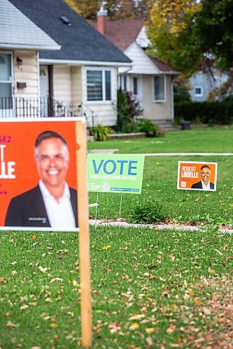 MIKAELA MACKENZIE / WINNIPEG FREE PRESS

Election signage on Archibald Street on Wednesday, Sept. 27, 2023. For Maggie story.
Winnipeg Free Press 2023.