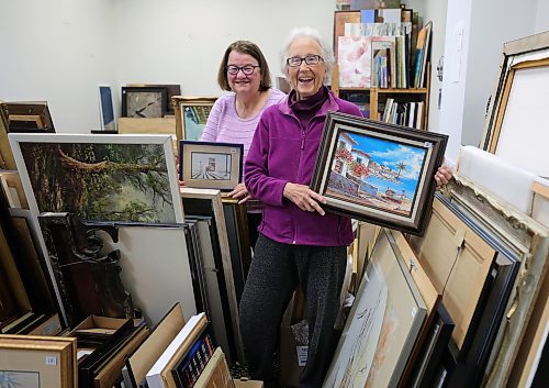 RUTH BONNEVILLE / WINNIPEG FREE PRESS

Philanthropy - Grand's and More Art Sale

Photo of Sharon Twilley, co-chair of Grands 'n' More (light purple) and  Jean Altemeyer, co-coordinator of the annual Art From the Attic event (purple), with some of the art that will be for sale Saturday. 

Sharon Twilley, co-chair of Grands 'n' More and  Jean Altemeyer, co-coordinator of the annual Art From the Attic event (purple) organize and pre-price over 2200 works of art for upcoming Art from the Attic sale taking place on Saturday. at St. Vital Centre. 


Story: Philanthropy. October is an important month for local grandmothers and their supporters. Grands n More Winnipeg, (part of the Stephen Lewis Foundation supporting grandmothers in Africa whose families were devastated by HIV/AIDS), wants the broader community to know about the desperate plight of African grandmothers and their orphaned grandchildren. 

Their annual Art From the Attic sale of over 2,200 pieces of donated art will take place October 15 at the St. Vital Centre.  The event sees art from donors across Winnipeg sold to help grandmothers in Africa who are raising grandchildren orphaned by the AIDS epidemic.

Story publication date: Saturday, September 30th, 2023 

Sept 29th, 2023

