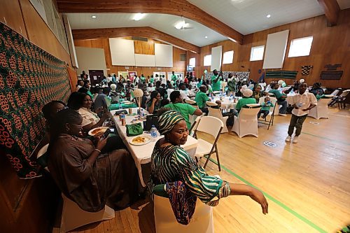 Nigerians and their friends attend celebrations at Knox United Church to mark the 63rd anniversary of Nigeria's independence. This was the first such Nigerian independence event to be held in Brandon, which is home to about 3,500 Nigerians. (Abiola Odutola/The Brandon Sun)