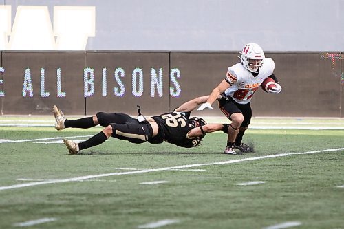 BROOK JONES / WINNIPEG FREE PRESS
The University of Manitoba Bison host the University of Calgary Dinos at IG Field in Winnipeg, Man., Sunday, Oct. 1, 2023. The Bisons earned a 34-21 victory over the Dinos. 