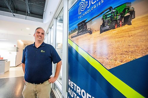 MIKAELA MACKENZIE / WINNIPEG FREE PRESS

Darcy Cook, managing director of JCA Technologies (a large ag-tech operation), in their new space in Winnipeg on Monday, Oct. 2, 2023. For Martin Cash story.
Winnipeg Free Press 2023.