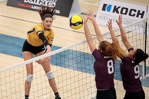 Keely Anderson was named co-MVP of the Brandon University Bobcats women's volleyball team in 2022-23. University of Saskatchewan Huskies coach Mark Dodds is excited to have her transfer to his program this season. (Tim Smith/The Brandon Sun)