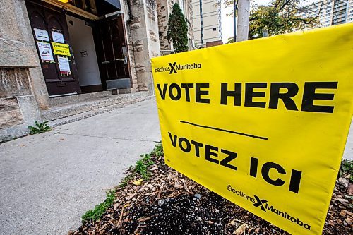 MIKAELA MACKENZIE / WINNIPEG FREE PRESS

The Knox United Church (Union Station) voting location on election day in Winnipeg on Tuesday, Oct. 3, 2023. For &#x460;story.
Winnipeg Free Press 2023.