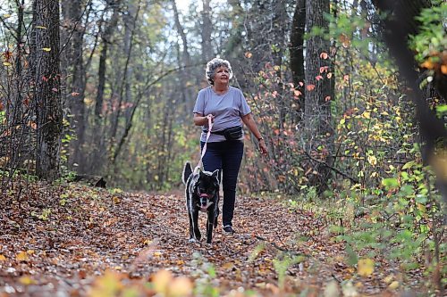 RUTH BONNEVILLE / WINNIPEG FREE PRESS

Standup - Dog walk in park

Wanda Spalding walks her nine-year-old dog, Talia, along a beautifully treed pathway at St. Vital Park Tuesday.  Her and &quot;Talia&quot;, her mixed breed, rescue dog from Churchill, walk about an hour, 4-5 days of the week in and around the park area. 


Oct 3rd, 2023

