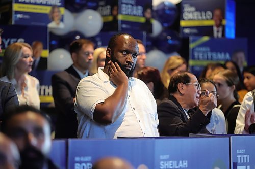 RUTH BONNEVILLE / WINNIPEG FREE PRESS

Election 2023

Mubarak Nsekarije a PC supporter, looks at results come in at  Canada Inns Fort Garry Tuesday. He is happy that his local candidate, Obby Khan, was reelected in his riding.  

Oct 3rd, 2023

