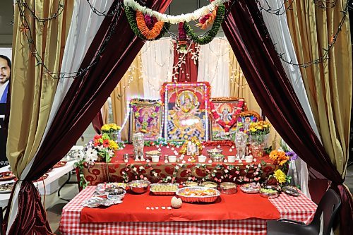 The Temple added to the spiritual ambiance, creating an atmosphere of reverence and devotion at the Navratri festival. (Abiola Odutola/The Brandon Sun)