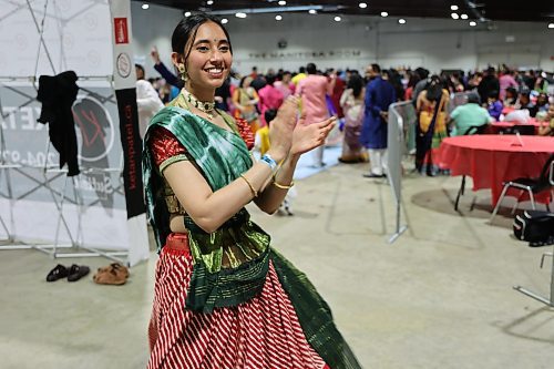 Disha Pandya dancing at the festival. (Abiola Odutola/The Brandon Sun)