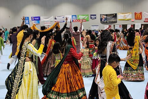 Participants (both young and old) danced at the festival.  (Abiola Odutola/The Brandon Sun)