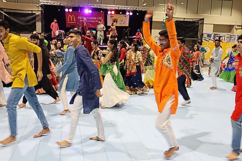 Participants (both young and old) danced at the festival.  (Abiola Odutola/The Brandon Sun)