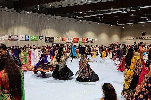 Participants (both young and old) danced at the festival.  (Abiola Odutola/The Brandon Sun)