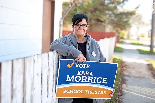 Kara Morrice is running for trustee in this month's Brandon School Division byelection. (Tim Smith/The Brandon Sun)