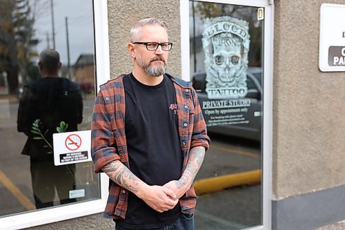 Blood & Iron Tattoo owner Scott Oldenburger (Abiola Odutola/The Brandon Sun)