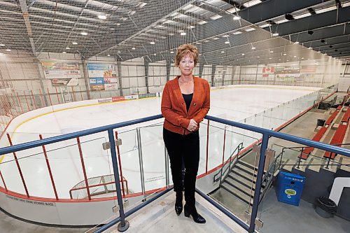MIKE DEAL / WINNIPEG FREE PRESS
Margie Reis, Assistant General Manager of Seven Oaks Sportsplex.
A new motion headed to EPC tomorrow notes &#x201c;there is a lack of certified arena operators within Winnipeg and the Province of Manitoba due to the current certification process and regulations administered by Inspection and Technical Services Manitoba.&#x201d; Margie Reis, Assistant General Manager of Seven Oaks Sportsplex, said the shortage has been bad for about four years and her rink has at times come within hours of closing before it found staff. She said the exam has a very high failure rate and exceeds what&#x2019;s actually needed to safely run arenas and avoid the heartbreak of cancelling on kids. 
See Joyanne Pursaga story
231016 - Monday, October 16, 2023.