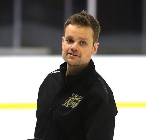 Winnipegger Riley Dudar, shown at a Wheat Kings practice earlier this season, was Hockey Canada&#x2019;s first certified skills coach. (Perry Bergson/The Brandon Sun)
Oct. 20, 2023