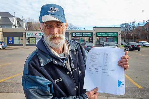 RUTH BONNEVILLE / WINNIPEG FREE PRESS
LOCAL - vet complaints
Tuesday, October 24?1:00 Р2:00pm
995 Main St
995 Main St, Winnipeg, MB R2W, Canada
1 pm
David Strickland and his dog Chewbacca, outside the strip wall with vet clinic he complained about - Animal Hospital of Manitoba - 995 Main St. Also pic of David with one estimate of several that Vet gave him. The diagnosis of is his was wrong and might have caused David to put his dog down due to large fees.
VET COMPLAINT: Matching CBC story on a veterinarian who is facing another complaint and already has 11 rulings against him. We are able to photograph a dog owner today. KEVIN ROLLASON STORY
October 24th, 2023