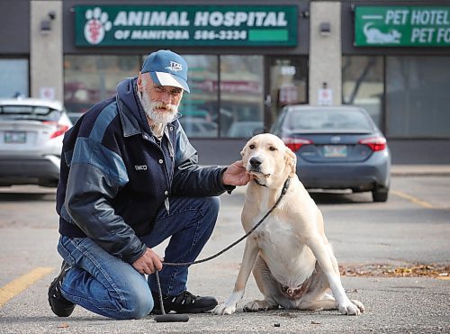 RUTH BONNEVILLE / WINNIPEG FREE PRESS

 LOCAL - vet complaints
Tuesday, October 24?1:00 &#x420;2:00pm
995 Main St
995 Main St, Winnipeg, MB R2W, Canada

1 pm

David Strickland and his dog Chewbacca, outside the strip wall with vet clinic he complained about - Animal Hospital of Manitoba - 995 Main St.  Also pic of David with one estimate of several that Vet gave him.  The diagnosis of is his was wrong and might have caused David to put his dog down due to large fees. 

VET COMPLAINT: Matching CBC story on a veterinarian who is facing another complaint and already has 11 rulings against him. We are able to photograph a dog owner today. KEVIN ROLLASON STORY

October 24th, 2023