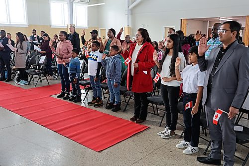 Forty-six new Canadians from 11 countries took the citizenship oath at the Dome building on Thursday. (Abiola Odutola/The Brandon Sun)