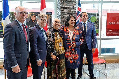 RUTH BONNEVILLE / WINNIPEG FREE PRESS

Local 0 Gov partnership announcement Presser 

MP Terry Duguid,  Wab Kinew, Premier of Manitoba, and Scott Gillingham, Mayor of the City of Winnipeg, attend meeting to signal a new approach to partnership at the United Way Friday. 

Also in attendance were, Elder Mae Louise Campbell (glasses) and Grand Chief Cathy Merrick.

Story: Three levels of government come together at press conference held at the United Way to signal a new spirit of collaboration and partnership in Manitoba


October 27th, 2023