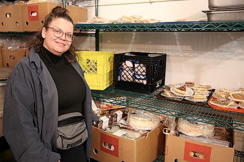 Helping Hands Centre of Brandon executive director Amanda Bray with some supplies in her cooler to be served on Monday. (Abiola Odutola/The Brandon Sun)