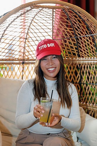 MIKE DEAL / WINNIPEG FREE PRESS
Jackie Wild who owns Tito Boy, a Filipino restaurant in South St. Vital (730 St Anne's Rd.), with a Calamansi Lychee Lemonade.
See Eva Wasney story
231025 - Wednesday, October 25, 2023.