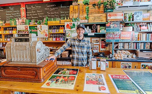 MIKE DEAL / WINNIPEG FREE PRESS
Harrison Steek, owner of Myer's Delicatessen (1842 Grant Ave) which is celebrating its 65th anniversary. 
See Gabby Piche story
231031 - Tuesday, October 31, 2023.