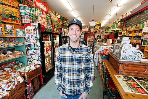 MIKE DEAL / WINNIPEG FREE PRESS
Harrison Steek, owner of Myer's Delicatessen (1842 Grant Ave) which is celebrating its 65th anniversary. 
See Gabby Piche story
231031 - Tuesday, October 31, 2023.