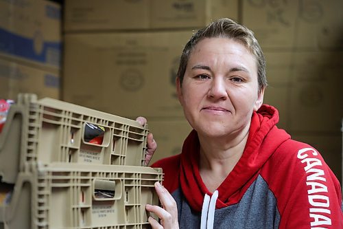 RUTH BONNEVILLE / WINNIPEG FREE PRESS

LOCAL - Agape Table

Portrait of Kateryna Hostiminska, who is both a volunteer at Agape Table and a client.  She is from Ukraine and volunteers in the mornings and works stocking shelves in the evenings to make ends meet. 

Agape Table's food hampers tomorrow for a feature profiling some of the people who use them.

Story by Malak Abas 



October 31st, 2023