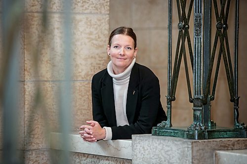 JOHN WOODS / WINNIPEG FREE PRESS
Minister of Environment and Climate Change Tracy Schmidt is photographed at the Manitoba Legislature in Winnipeg Tuesday, October  31, 2023. 

Reporter: rutgers