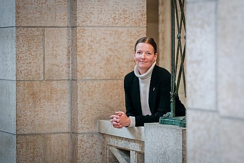 JOHN WOODS / WINNIPEG FREE PRESS
Minister of Environment and Climate Change Tracy Schmidt is photographed at the Manitoba Legislature in Winnipeg Tuesday, October  31, 2023. 

Reporter: rutgers