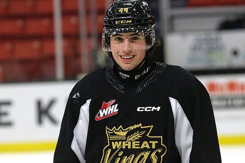 Russian defenceman Andrei Maliavan had to wear a neck guard in the Ontario Hockey League but not in the Western Hockey League, until now. (Perry Bergson/The Brandon Sun)
Nov. 2, 2023