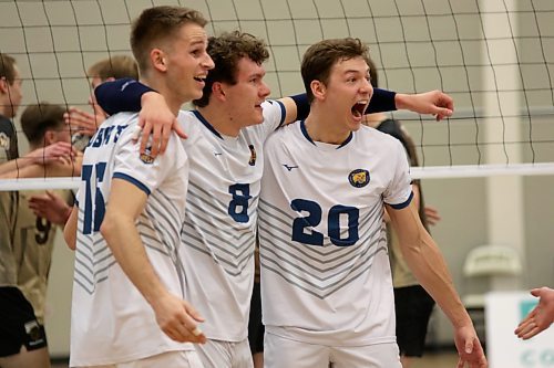 Jens Watt had eight kills, six assists, six digs and six blocks as the Brandon University Bobcats swept the Manitoba Bisons in Canada West men's volleyball at the Healthy Living Centre on Saturday. (Thomas Friesen/The Brandon Sun)