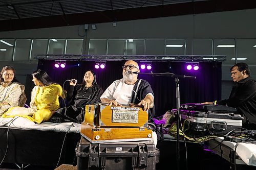 Indian musician Atul Purohit and his Rutumbhara group performed at the Pragati - The Indian Cultural Association's devotional fundraising event on Saturday. Photos: (Abiola Odutola/The Brandon Sun)