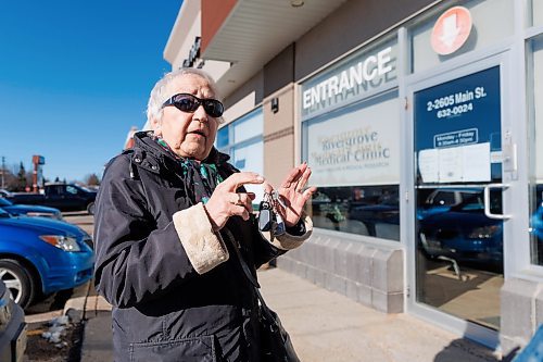 MIKE DEAL / WINNIPEG FREE PRESS
Lenore Davies has been looking for a doctor and dropped by the Rivergrove Medical Clinic at 2605 Main Street to see if they are accepting new patients only to discover that it is closing reducing access to family doctors in the North End. 
See Malak Abas story
231103 - Friday, November 03, 2023.