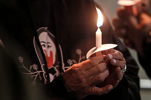 JOHN WOODS / WINNIPEG FREE PRESS
Friends and family of Marcedes Myran gather outside the law courts  in Winnipeg Sunday, November 5, 2023. Pre-trial motions for the Skibicki trial will be heard starting Wednesday.


Reporter: tyler