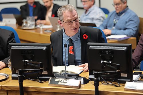 Coun. Bruce Luebke (Ward 6) gave notice at Monday's Brandon City Council meeting that he intends to introduce a motion asking administration to investigate a financial relief program for individuals most affected by recently-approved water and wastewater rate increases. (Colin Slark/The Brandon Sun)