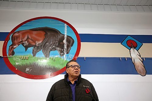 07112023
Sioux Valley Dakota Nation Chief Vince Tacan speaks during a lunch at the Veteran’s Hall after the Honouring the Buffalo event on Tuesday. (Tim Smith/The Brandon Sun)
