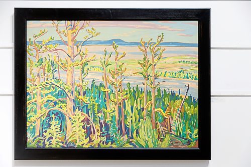MIKE DEAL / WINNIPEG FREE PRESS
Jack Pine (c. 1950)
Alexander Young Jackson
Sampson-Matthews Silkscreen, circa 1950
30x40 in
Bill Mayberry at his gallery, Mayberry Fine Art (212 McDermot Ave), Tuesday, with an exhibition of Sampson-Matthews silkscreens, Art for War and Peace, which will be showing from November 9 to 23.
See Alan Small story 
231107 - Tuesday, November 07, 2023.