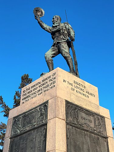 The Next of Kin memorial on the northwest grounds of the Manitoba legislative building. (John Longhurst / Winnipeg Free Press)