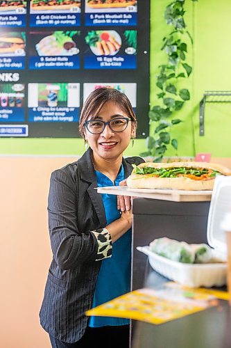 MIKAELA MACKENZIE / WINNIPEG FREE PRESS

Owner Kim Le at Winnipeg's Khanh Hoa, which made the cut for best sandwich in the world on a Guardian List, on Monday, Nov. 13, 2023. For Erik story.
Winnipeg Free Press 2023.