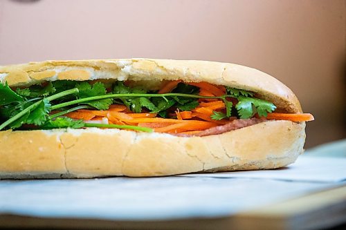 MIKAELA MACKENZIE / WINNIPEG FREE PRESS

The cold cut sandwich at Winnipeg's Khanh Hoa, which made the cut for best sandwich in the world on a Guardian List, on Monday, Nov. 13, 2023. For Erik story.
Winnipeg Free Press 2023.
