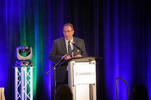 While Manitoba is successful at producing raw agricultural products, provincial Agriculture Minister Ron Kostyshyn told attendees at the Manitoba Forage and Grassland Association's regenerative agriculture conference on Tuesday that he thinks it could do a better job of processing those products within its own borders. (Colin Slark/The Brandon Sun)