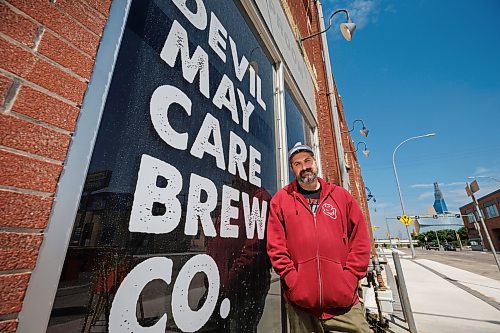 MIKE DEAL / WINNIPEG FREE PRESS
Devil May Care co-owner Colin Koop at his brewery at 155-A Fort Street.
New downtown businesses say vandalism has exacerbated money woes downtown businesses are already facing.
See Malak Abas story
230703 - Monday, July 03, 2023.