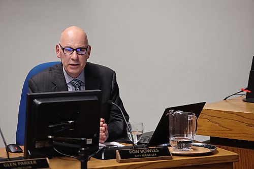 City manager Ron Bowles presented a progress report Monday on the city's work implementing the recommendations made by the Downtown Wellness and Safety Task Force last year. He said the task force would be reconvening in January to discuss next steps. (Colin Slark/The Brandon Sun)