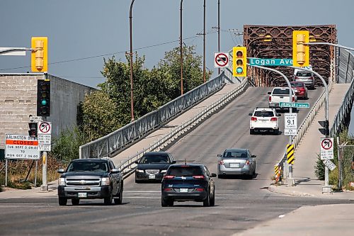 JOHN WOODS / WINNIPEG FREE PRESS
The Arlington Bridge which will be closed for repairs from Sept 5 to Oct 2 is photographed in Winnipeg Monday, September 4, 2023. 

Re: ?