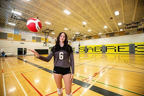 MIKAELA MACKENZIE / WINNIPEG FREE PRESS

Steinbach right side Sienna Driedger, who was named one of the top athletes in a varsity coaches poll, at Steinbach regional secondary school on Wednesday, Nov. 22, 2023. For Mike Sawatzky story.
Winnipeg Free Press 2023.